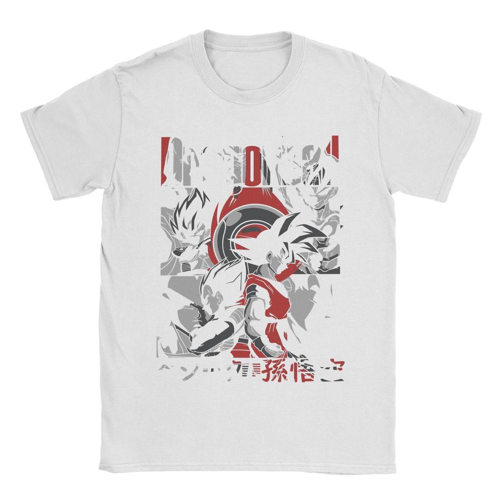 Dragon Ball Son Goku Anime Unisex Women T Shirts Awesome Tees Short Sleeve Crewneck TShirt Pure Cotton Adult Clothes