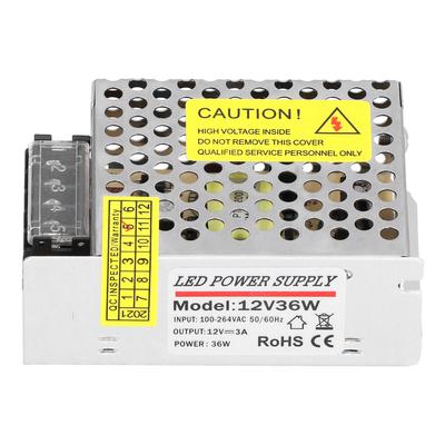 DC12V 36W 3A импульсный источник питания преобразователь драйвер для светодиодной ленты системы видеонаблюдения