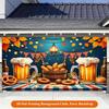 2D plane, 1 piece of hop flower drifting with autumn leaves as the background fabric. Suitable for living room, office, garage.