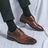Трендовые Новые Мужские Комбинированные Лоскутные Туфли на Шнуровке для Бизнеса, Свадебного Платья, Черные, Коричневые, Мужские Лоферы Оксфорды, Sapatos Tenis Masculino