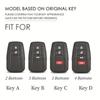 Модный чехол для ключей из сплава с полным покрытием для Toyota Prius Camry Corolla CHR C-HR RAV4 Land Cruiser Prado, брелок для ключей, аксессуары