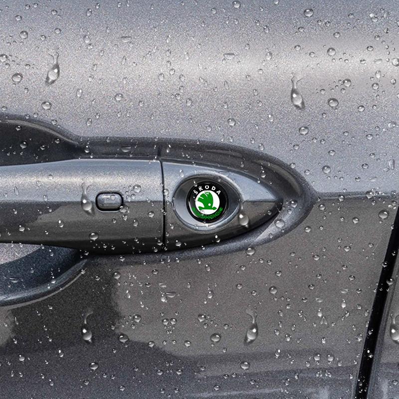 2/5/10Pcs 14MM Remote Car Key Stickers Emblem Accessories for Skoda S Skoda Kodiaq Fabia Kamiq Karoq Octavia 3 A5 A7 Scala R Accessories