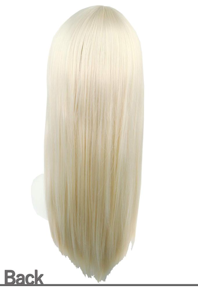 Wig Cosplay Full Wig Long Wig Straight Blonde Natural Smooth Heat Resistant Wig with Net [Fujitatsu] Semi-Long LML60-T0809