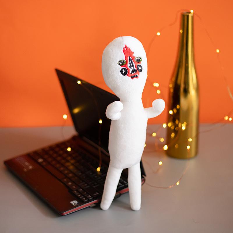 Cross Border Creative Scp173 Stuffed Toy Doll Q Version Cartoon Cute Scp Foundation Peripheral Doll Gift