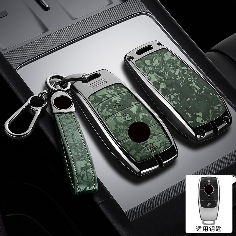 Кожаный держатель для ключей автомобиля из цинкового сплава для Mercedes Benz A C E S G-класса W177 W205 W213 X167 W222 Cla Gle Glb Gls Amg Maybach Брелок