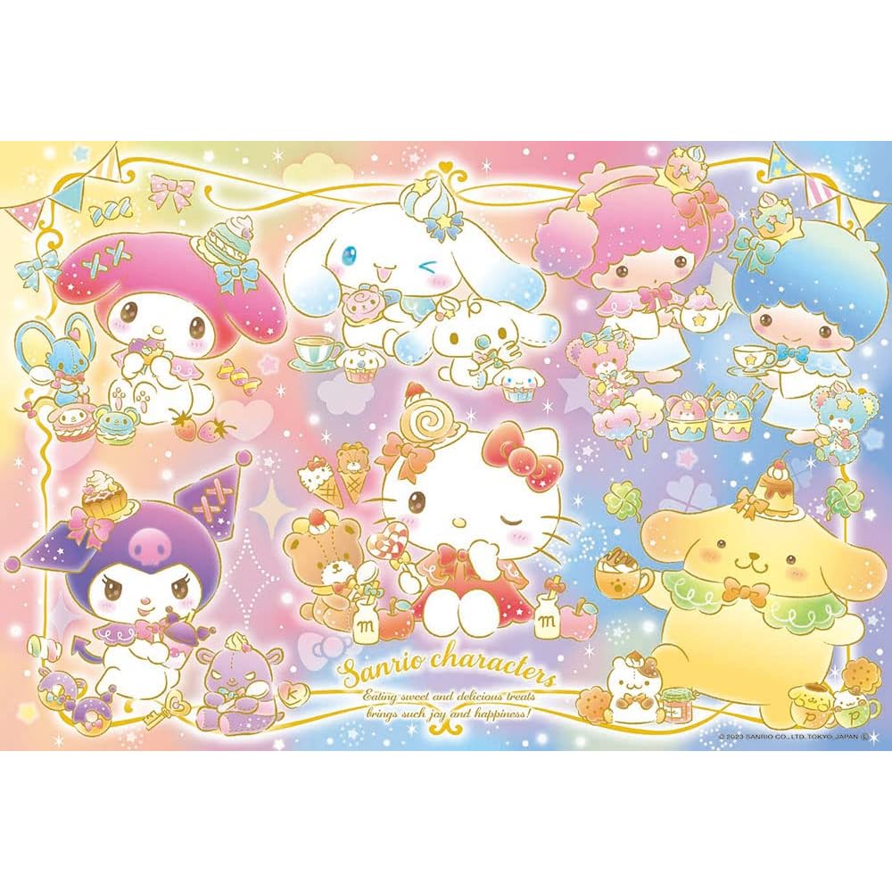 Beverly Персонажи Sanrio 150 Крупная пазл-картина Блестящее время перекуса 26x38 см