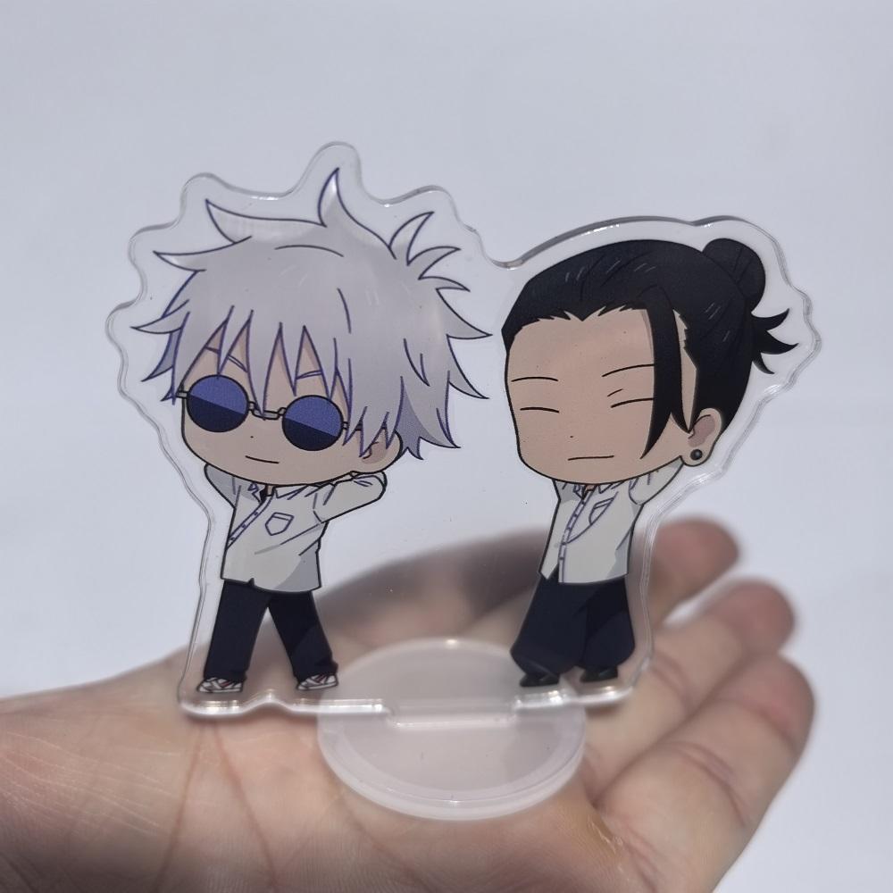 8 см Аниме-аксессуары Jujutsu Kaisen Сатору Годжо Нанами Кенто Мини-подставка Акриловые украшения Коллекции моделей Куклы Фигурки Подарки