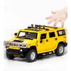 1/24 Hummer H2 Alloy Car Model Diecasts Metal Toys Vehicles High Simulation Sound Light Collection Kids Exclusive Birthday Gifts