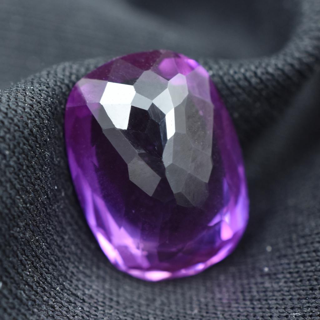 Natural Purple Tanzanite Loose Gemstone 7.35 ct Cushion Cut for Jewelry Making and Gem Collections