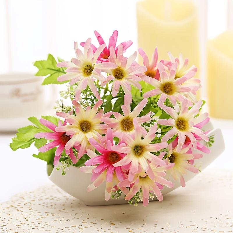 Набор из 36 реалистичных искусственных хризантем и водных растений с 2 напольными корзинами для декора сада