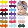 1PC Newborn Baby Boy Girl Solid Bowknot Headwear  Turban Hat Accessories