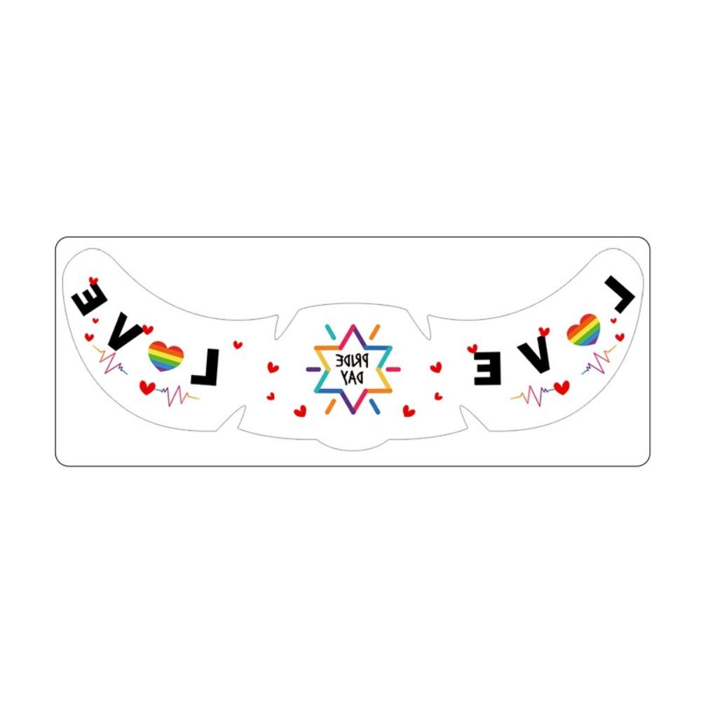 Long Lasting Face Temporary Tattoos Facial Art Makeup Stickers  Pride Month