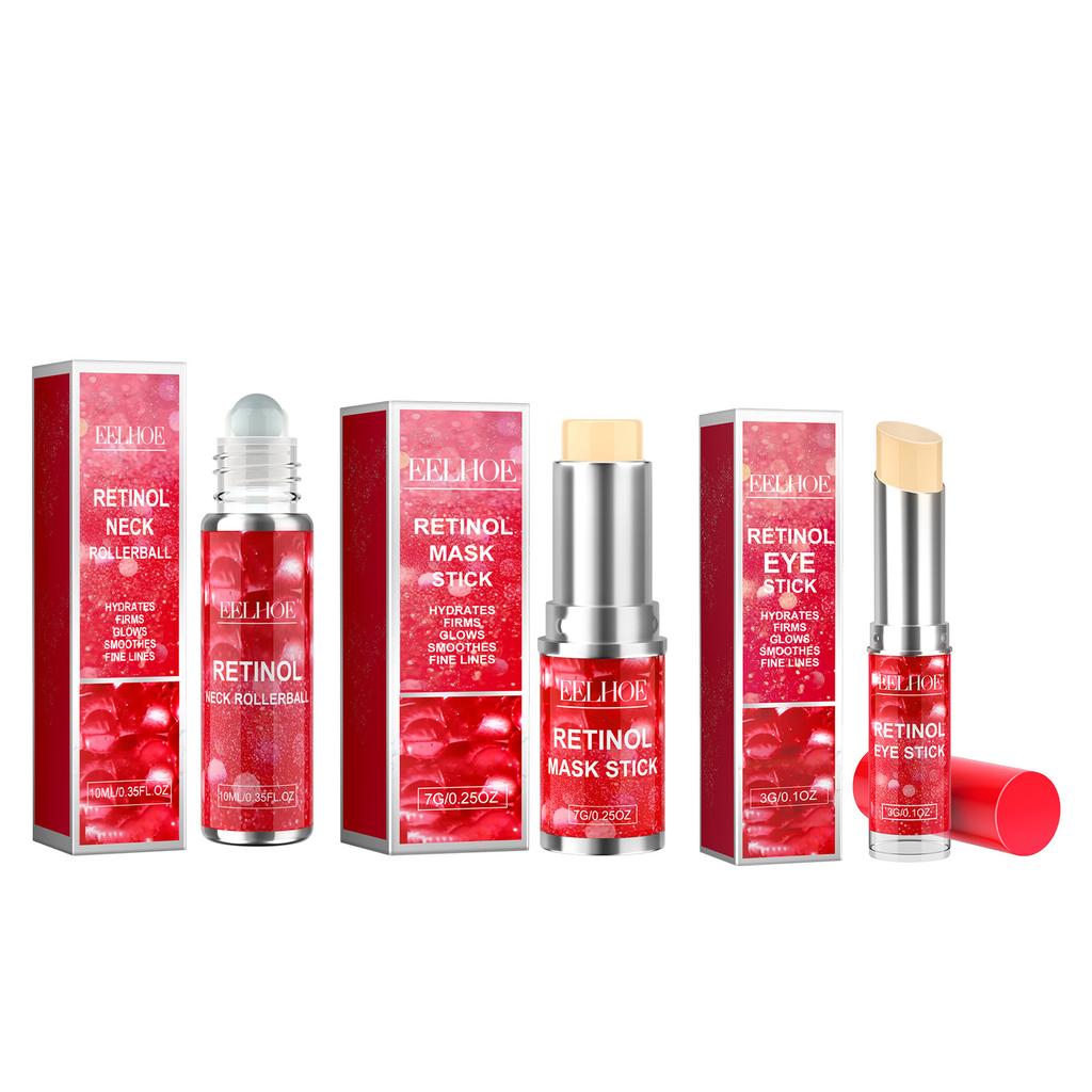 EELHOE Retinol Remove Dark Circles Eye Serum Eye Bags Lift Firm Brightening Eye Cream Hyaluronic Acid Anti-Wrinkle Massage Eyes Care