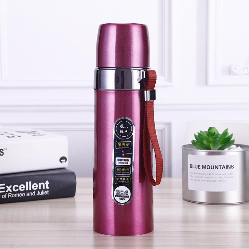 Portable Insulation Cup 500ml Vacuum Flasks Portable Stainless Steel Thermos Cup Water Bottle Travel Tea Mug Office Thermos Cup