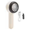 Electric Lint Shaver Rechargeable Cordless Fabric Lint Cleaner for Sweater Cloth Creamy White