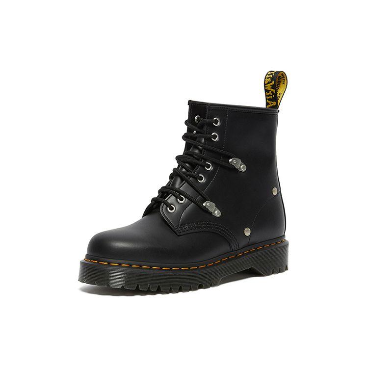 Dr. Martens 1460 Кожа Простые Модные Ботинки до середины икры Унисекс Ботинки Черные 26959001
