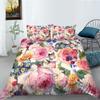 3D Flower Series Bedding Set Flower Pattern Quilt Cover Pillow Case 2 or 3 Pieces Microfiber Fabric Soft and Comfortable Home Decoration