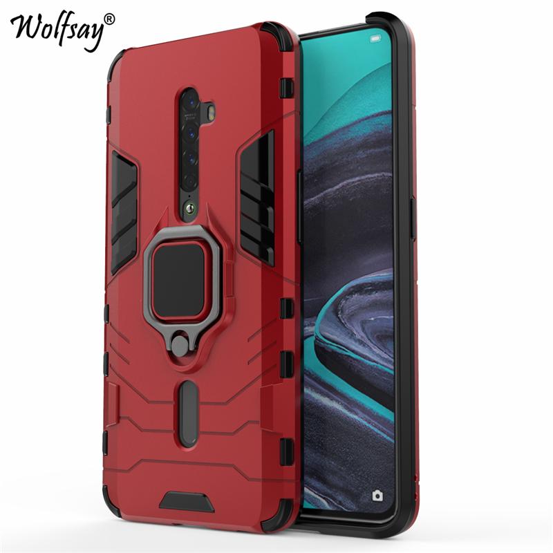Для чехла Oppo Reno 2 Reno 4 5 6 4Z 7Z 5G Armor Магнитная присоска Подставка Полная защита краев Для чехла-накладки Oppo Reno 2 Для Oppo Reno 2