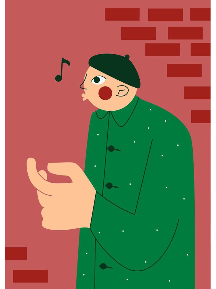 Забавный меломан, холст, живопись, постеры, принты, абстрактная девушка, играющая на гитаре, нота, настенное искусство для современной гостиной, домашний декор