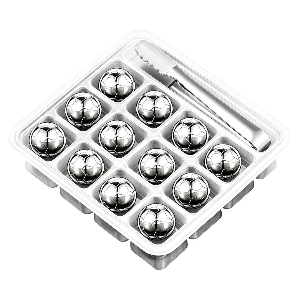 304 Stainless Steel Soccer Ball Whiskey Cooler For Liquor Coffee