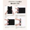 YSAGi Desk Mat, PU Leather, Large Mouse Pad, Non-Slip, Desk Cover, for Office/Home Use, Black, 100