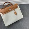 Трансграничная новая сумка из телячьей кожи с холстом herbag31 универсальная практичная сумка через плечо с одним ремнем, по умолчанию без логотипа