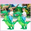 Playful Green Dinosaur Inflatable Party Costume Perfect For Halloween And Family Events
