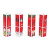 4pcs Square Shape Christmas Style DIY Lipstick Tube Empty Lip Balm Container Tube (01+02+03+04)