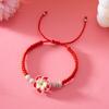 Boho Polymer Clay Braid Rope Bracelet Beads Bohemian Beach Jewelry Flower Bracelet  Jewelry Gifts