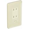 Panasonic WNP1532MWP Double Outlet with Full Color Embedded Earth Terminal