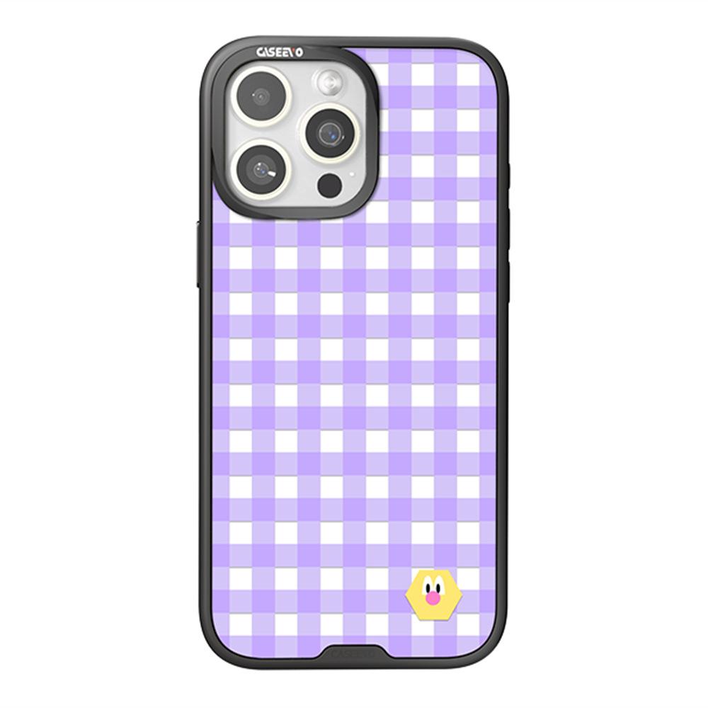 CASEEVO For iPhone 16 Pro Case Compatible with MagSafe TPU Acrylic Magnetic Phone Cover with Detachable Grid Backplate