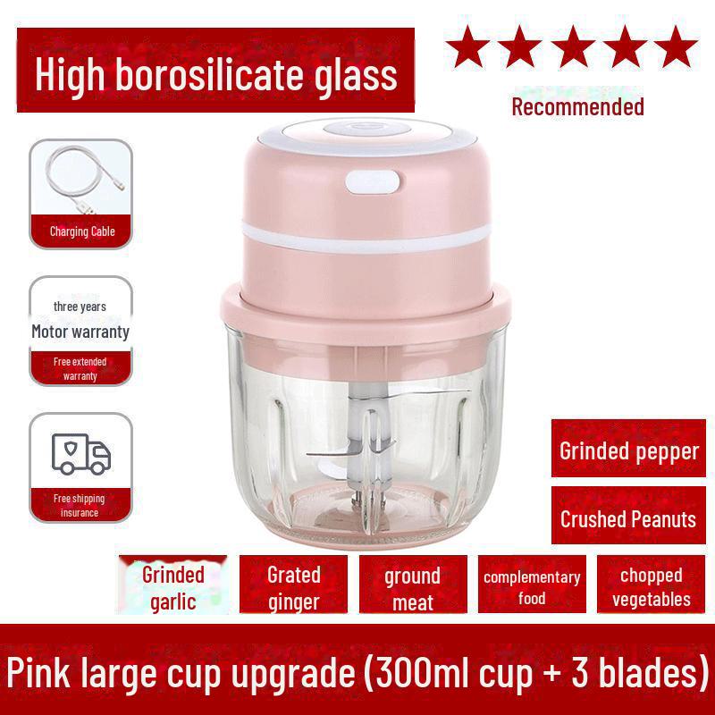 Беспроводная электрическая чесночница и мини-измельчитель