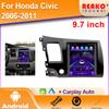 Android Carplay для Honda Civic 2006-2011 9,7-дюймовый автомобильный мультимедийный проигрыватель в стиле Tesla с Android, 4G, Wi-Fi, навигация, сенсорный дисплей