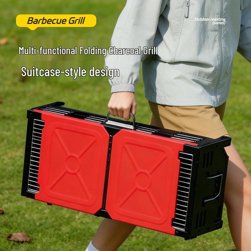 Large Foldable Outdoor Barbecue Grill