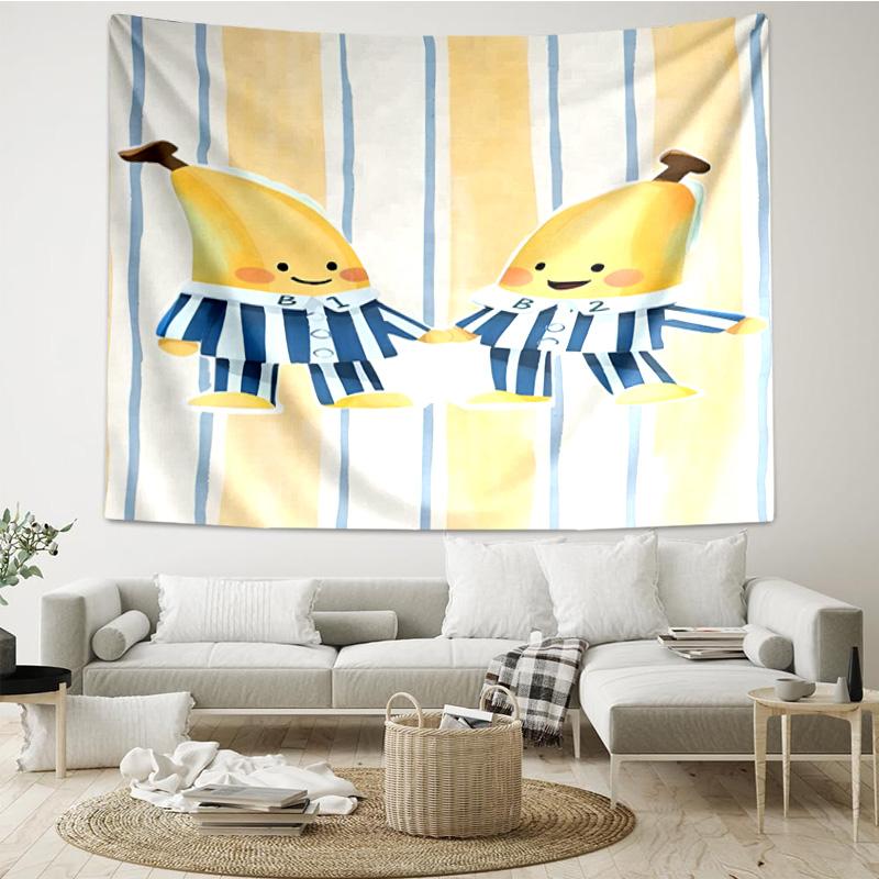 Bananas In Pyjamas Classic Tapestry Room Decoration Wall Hanging for Living Room Bedroom, dormitory, Birthday and Christmas gifts