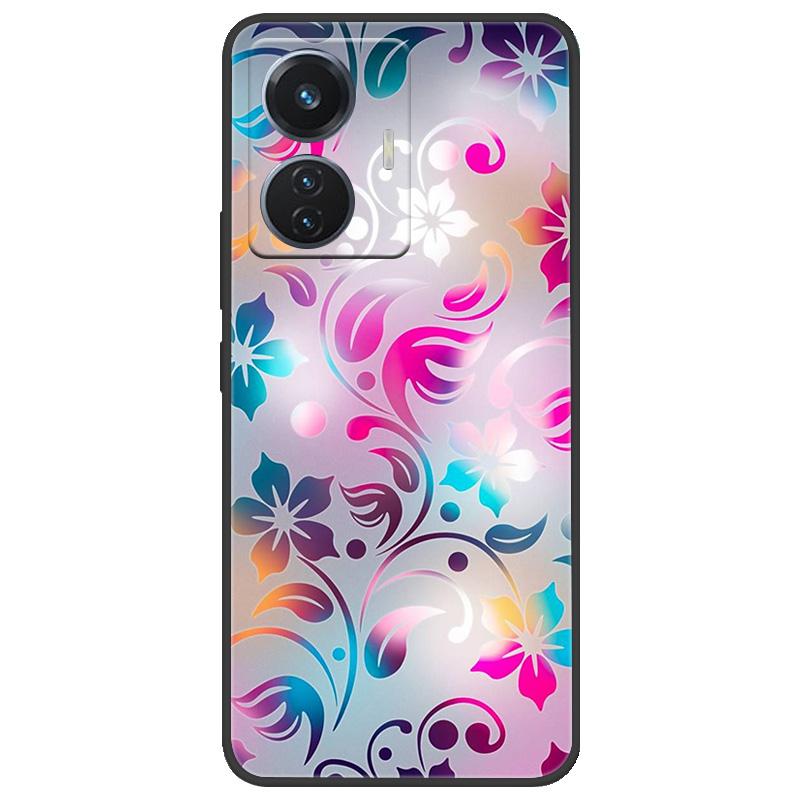 Для vivo T1 4G Y55 4G iQOO Z6 44 Вт V2153 Чехол Мраморный Мягкий Матовый Силиконовый Чехол на Заднюю Панель Для Vivo T1 44 Вт Полная Защита Чехол для Телефона