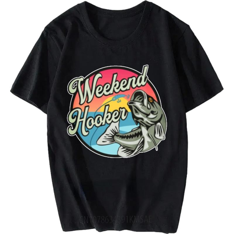 Travel For him short sleeve tshirt Casual Weekend Hooker Fishing Fish Design Anime For man Top tees Mens Tshirt Essential Tee