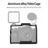 Andoer Camera Video Cage + Top Handle Kit Aluminum Alloy with Dual Cold Shoe Mounts Numerous 1/4