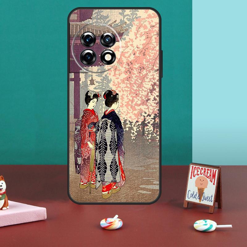 Японское искусство Кимоно Чехол-татуировка для OnePlus 11 10T 10R 8T 8 9 10 Pro Чехол для OnePlus Nord 3 2T CE 2 Lite N10 N20 N30