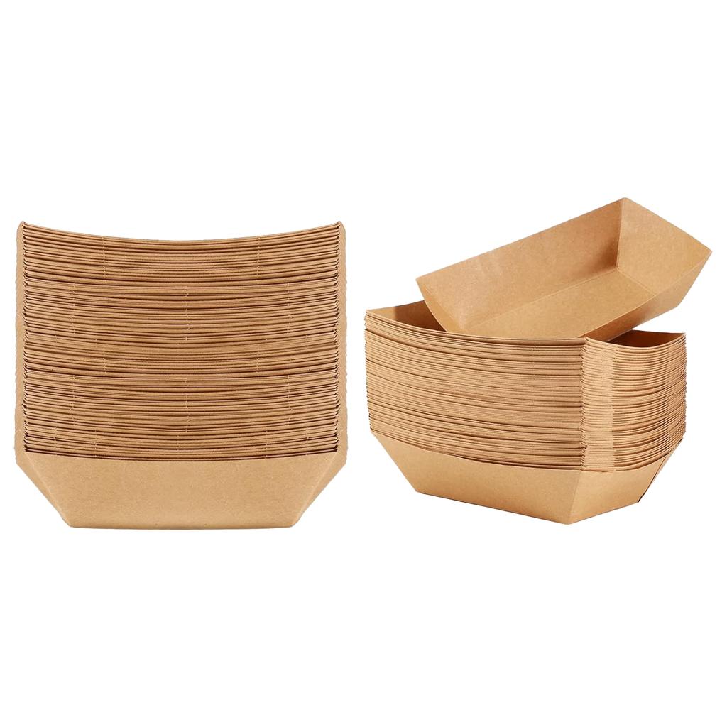 50PCS Kraft Paper Pet Bowl Disposable Design Multiple Uses Pet Bowl for Small Cat Dog Kitties
