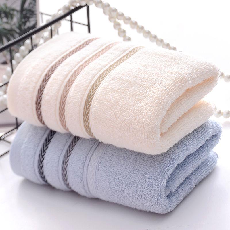 Аксессуары для ванной комнаты, полосатый узор, 2 шт., полотенца, мягкое хлопковое полотенце для мытья лица, водопоглощающие бытовые полотенца