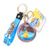 Cute Southeast Asian Keychain With Adorable Floating Duck Design Acrylic Material