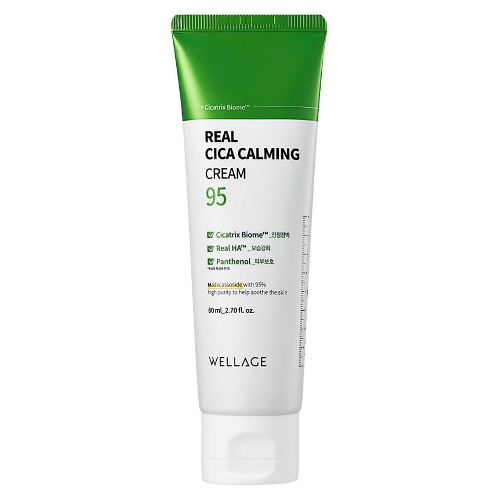 WELLAGE Успокаивающий крем Real Cica 95, 80 мл, 1 шт.