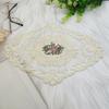 Вышитый кружевной поднос, ретро-салфетка для французского вязания крючком, вышитый вручную цветок, коврик для стола