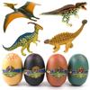Heizi 4D Puzzle Zaurus DX Dinosaur Egg Set of 4 Jurassic Excavation Egg 3D Puzzle Сборка Фигурки Игрушка Всего 24 Типа (Тип Е)