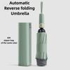 Reverse Automatic Folding Umbrella, Windproof Reinforced Thickened Safe Reflective Strip Sun And Rain Umbrella For Men And Women