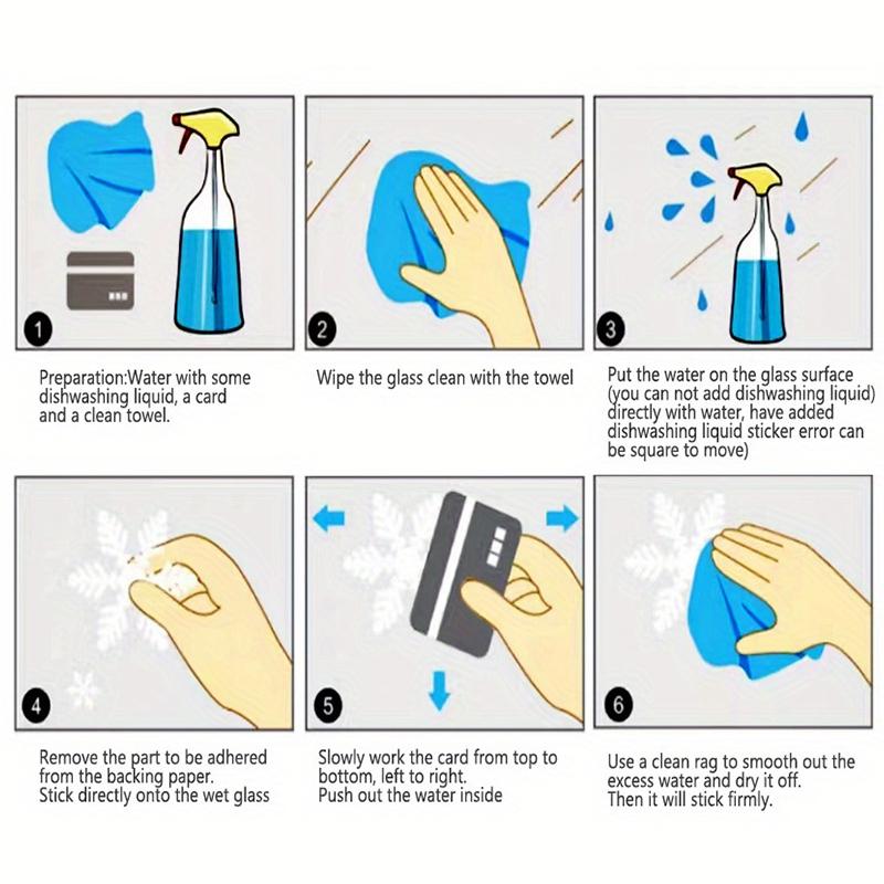 Наклейка для украшения фона окна, наклейка на окно с белой снежинкой