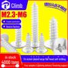 Nickel-Plated Large Flat Head Self-Tapping Screws with Cross Umbrella/Mushroom Head - Sizes M3/M4/M5/M6