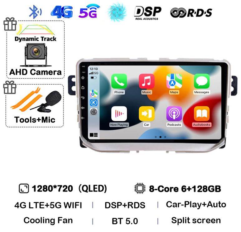 Android 14 Carplay Auto для Great Wall Haval H2 2014 2015 2016 2017 2018 Автомобильный Радио Мультимедиа Стерео Видео Плеер GPS Головное Устройство