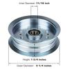 Flat Idler Pulley for MTD 756-05034A John Deere GY20629 GY22082 Fits D170 D100 L118 L111 L108 D110 D125  XT1-LT46 XT2-LX46